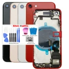 С гибким кабелем, задний корпус для IPhone 8 8G, средняя рамка, шасси, задняя крышка батарейного отсека, детали корпуса, полная сборка