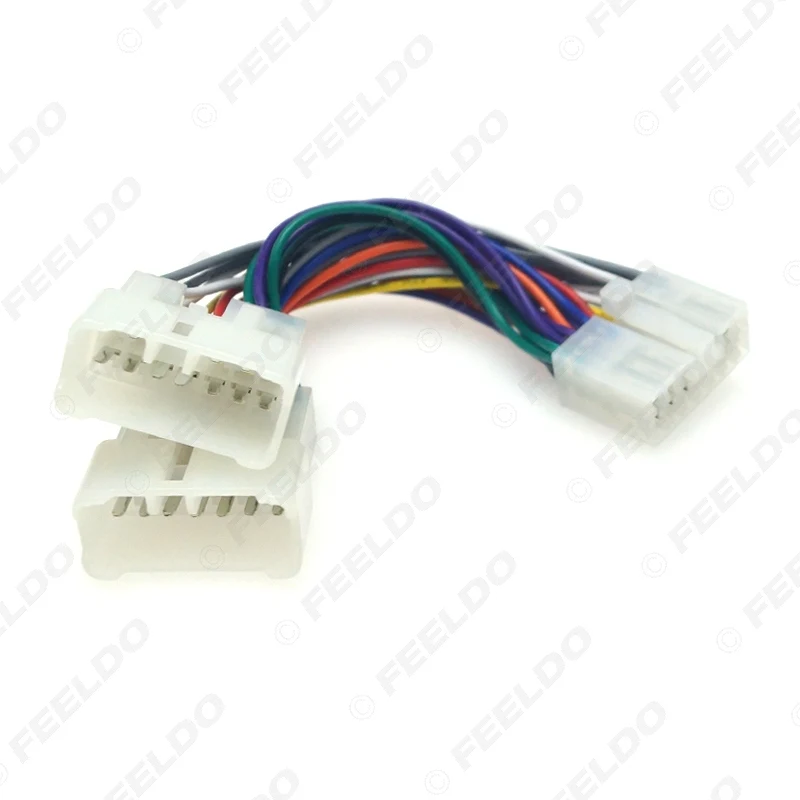 Автомобильный аудиоприемник FEELDO 12 контактов штекер-гнездо адаптер жгута