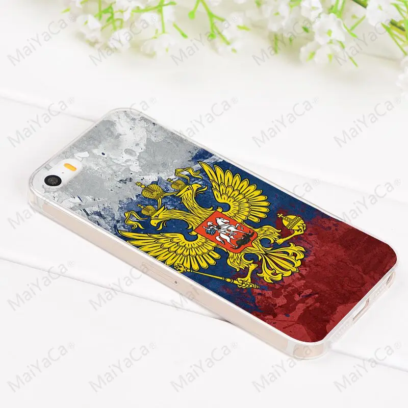 MaiYaCa герб России прозрачный мягкий ТПУ чехол для телефона чехол для iPhone 8 7 6 6S Plus XS MAX XR 5 5S SE 11 11pro max чехол