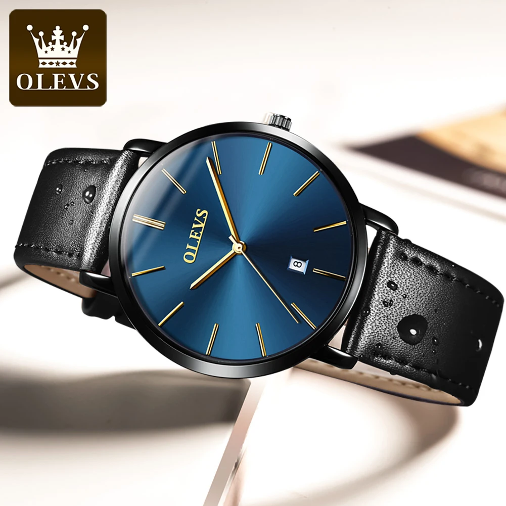 

OLEVS Brand Relogio Masculino Watches Men Fashion Sport Calendar Leather Strap Watch Quartz Business Wristwatch Reloj Hombr
