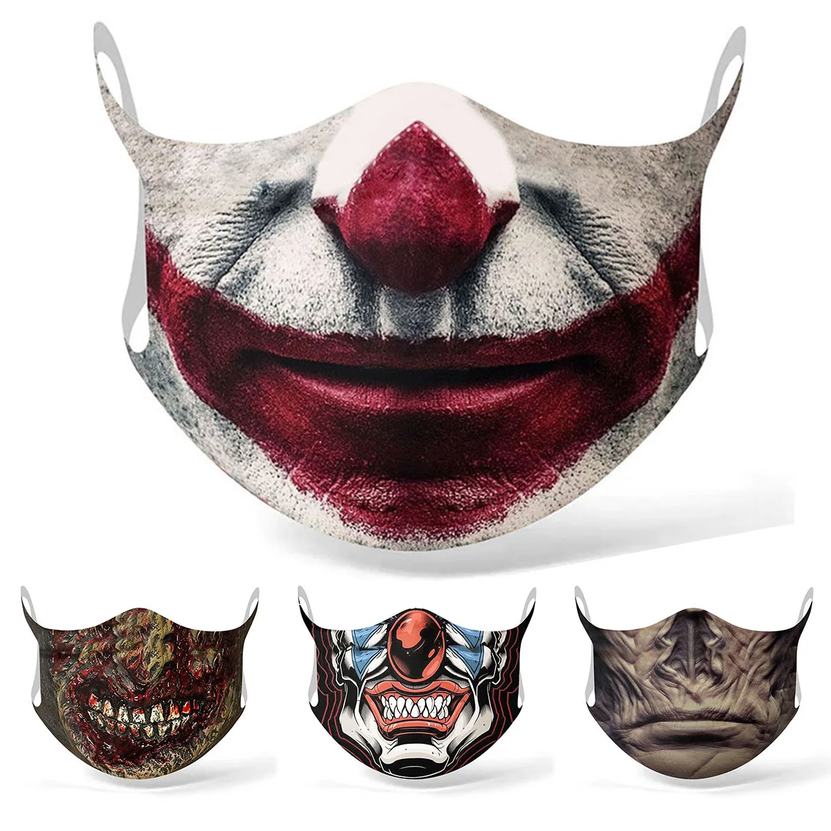Забавная Пылезащитная многоразовая маска для хэллоуивечерние женщин и мужчин