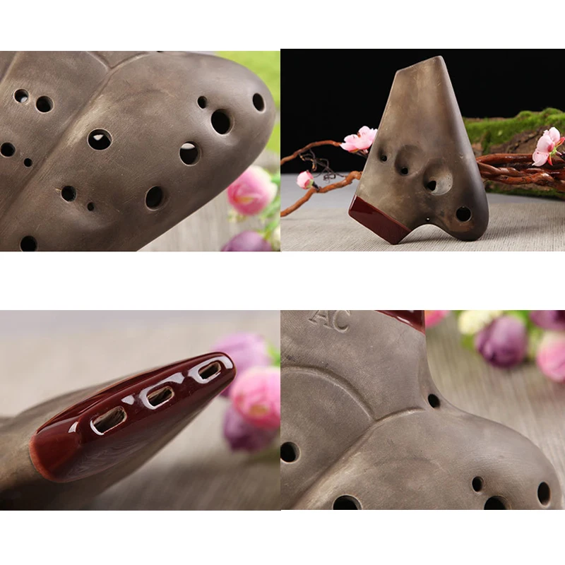 3 трубки среднего класса C винтажный Тип окарина мульти трубка звук тон играть для