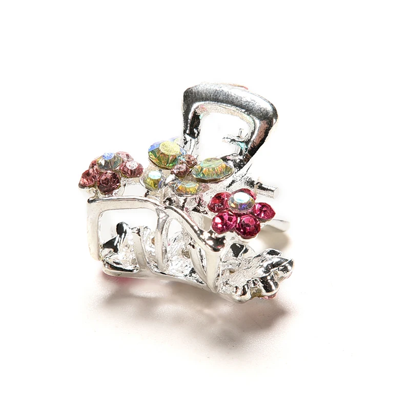 Детские Мини-зажимы с кристаллами в виде цветка для девочек |