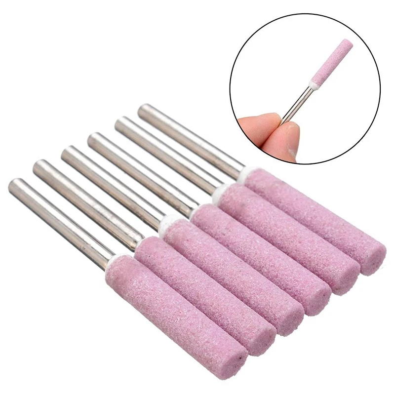 

100Pcs Electric Saw Ceramic Sharpener Deburring Stone Round File Electric Saw Polishing Household Diy Tools