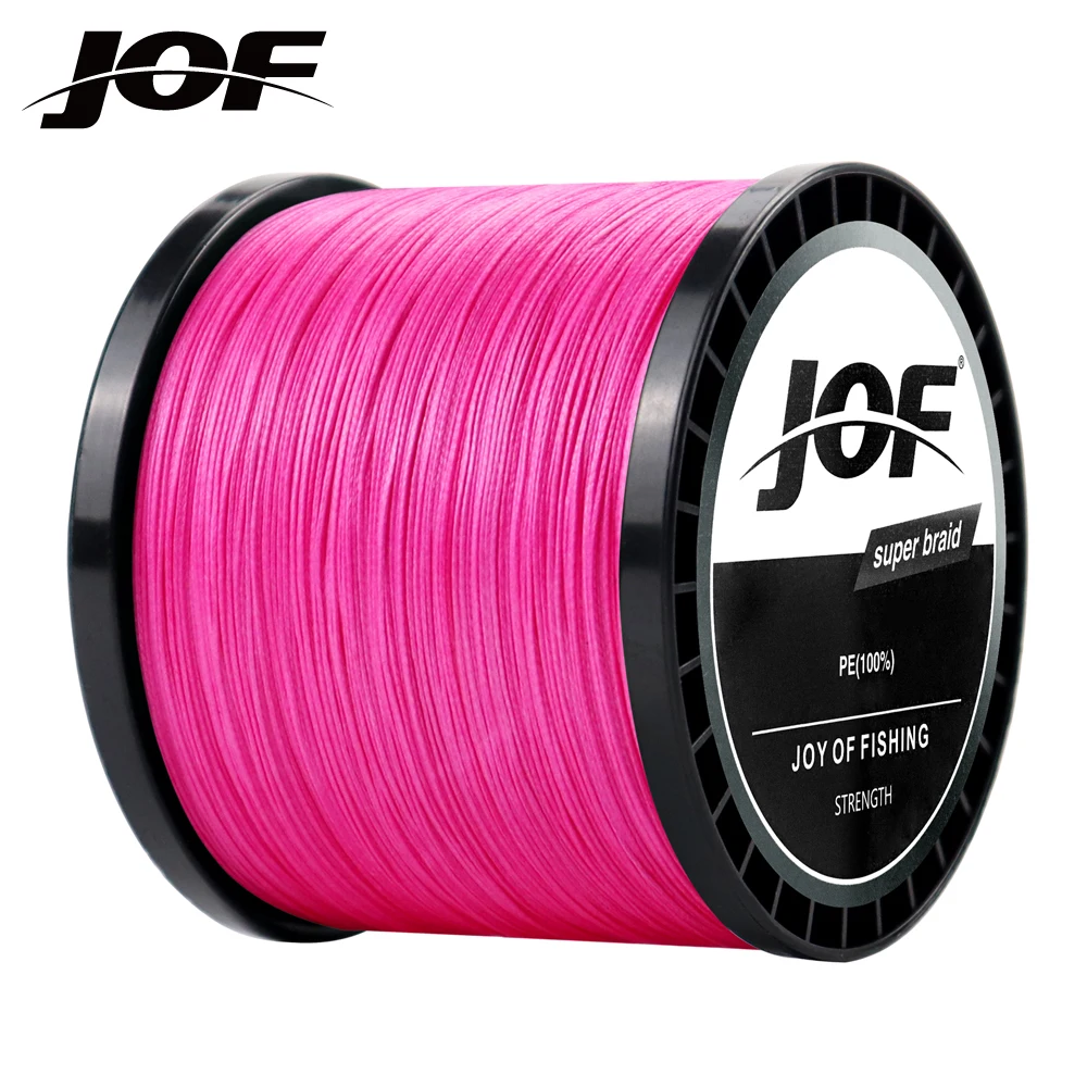 

JOF High Density Weave 8 Strands 300M 500M 1000M Multifilament Smooth 100% PE Braided Wire Cast Rod Sea Fishing Gear Tackle
