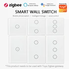 Умный выключатель ZigBee сбез нейтрального провода для автоматизации Smart Life Tuya, совместим с Alexa Google Home