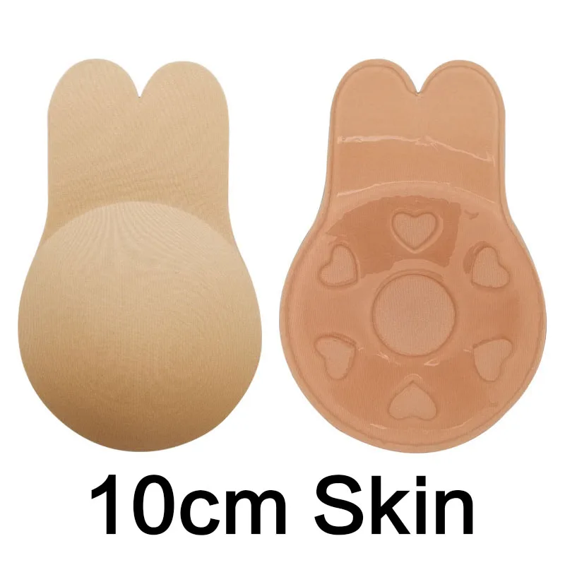 10cm skin Силиконовый бюстгальтер Невидимый пуш-ап сексуальный лифчик без бретелек Невидимый Клей с открытой спиной усилитель груди для женщин - Цвет: 10cm skin