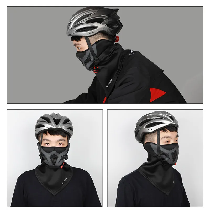 

WEST BIKING 2020 Winter Cycling Headwear Warm Fleece Balaclava Windproof Face Shield Bandana Running Ski Fishing Sport Scarf
