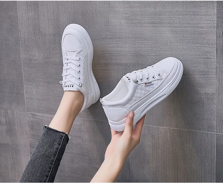 

Women Shoes 2021 Casual Running Shoes Women Comfort Breathable White Shoes Women Increase Non Slip Flats Shoes Zapatos Mujer