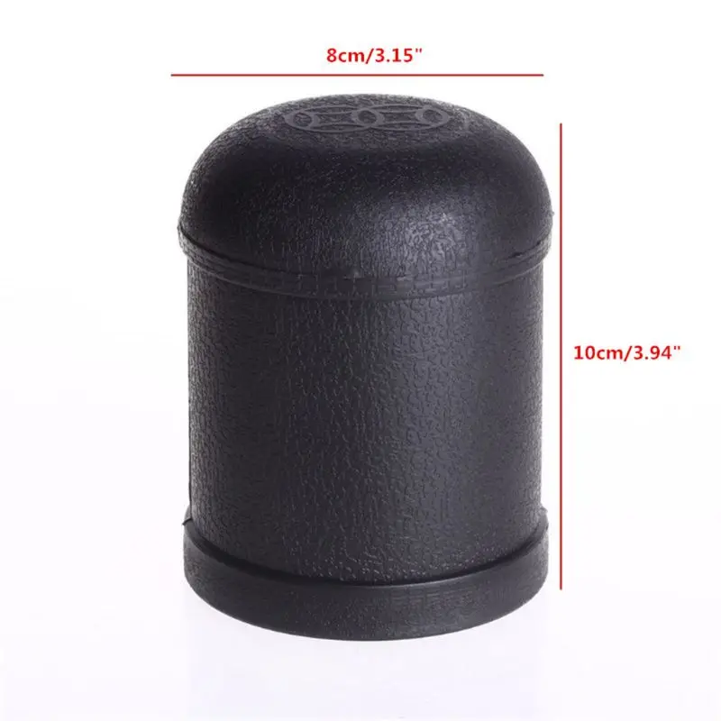 

Black PVC Dice Cup Board Game KTV Pub Casino Party Game Dice Box with 5 Dices