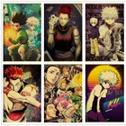 Алмазная 5D картина с квадратными стразами Hunter x Hunter, мультяшная Мозаика из страз, вышивка крестиком из японского аниме, домашний декор