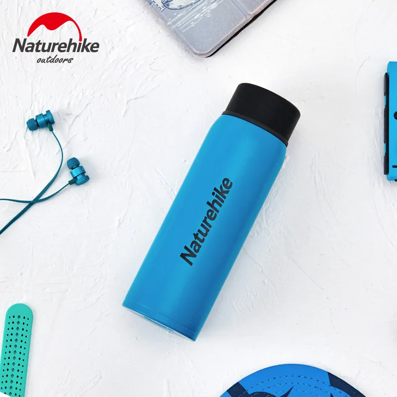 Blue-500ml Naturehike 316 Нержавеющая сталь изоляционная Чашка 500 мл Портативный 12 часа тепла/сохранение холода для путешествий на открытом воздухе Leakageproof чашки - Цвет: Blue-500ml