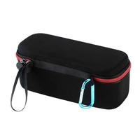 blue tooth speaker case hard eva storage case travel carrying bag portable storage case for speaker fits usb cable black