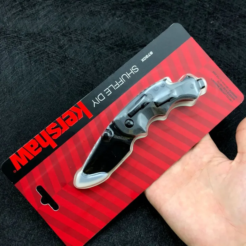 

Kershaw SHUFFLE DIY MODEL 8720 Multi-Function Pocket Folding Knife Mini Tactical Edc Tool 8Cr13Mov Blade Glass Nylon Handle