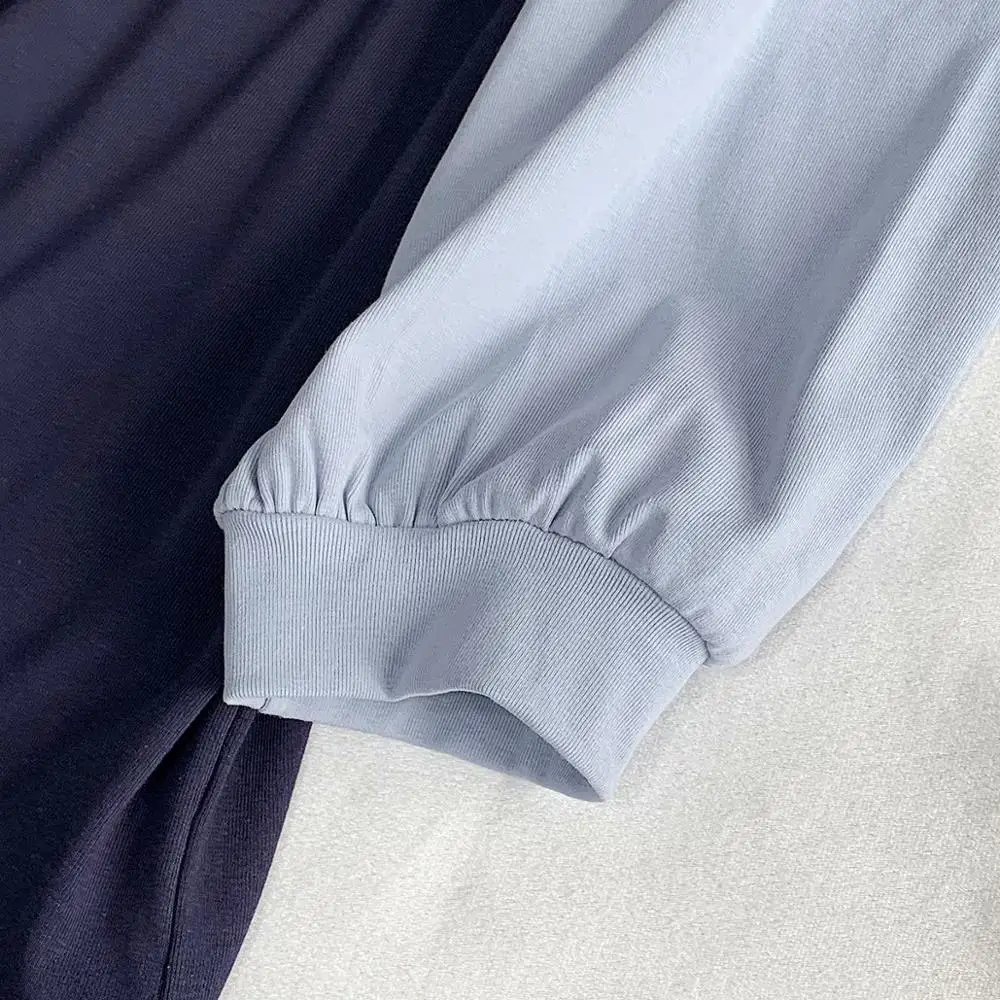 

autumn spring long sleeve mini dress women o neck streetwear casual patchwork dress