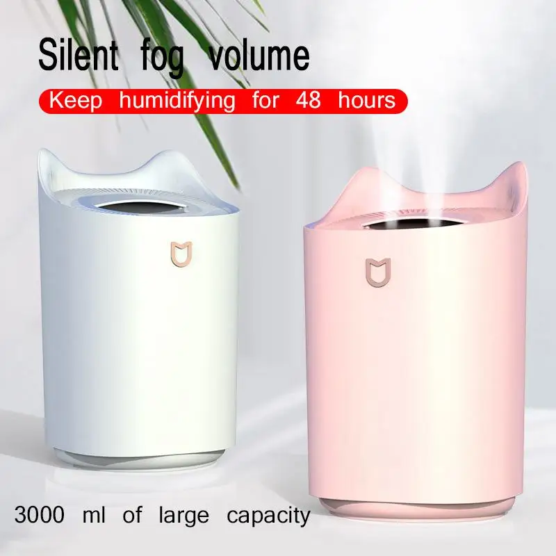 Электрический увлажнитель воздуха офисный аромадиффузор с двойным распылителем