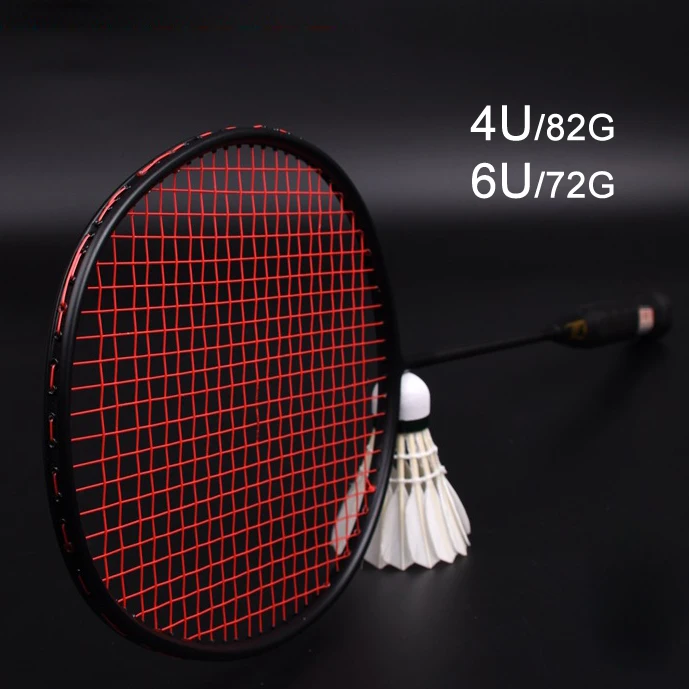Профессиональная ракетка для бадминтона из углеродного волокна 4U/6U суперлегкие