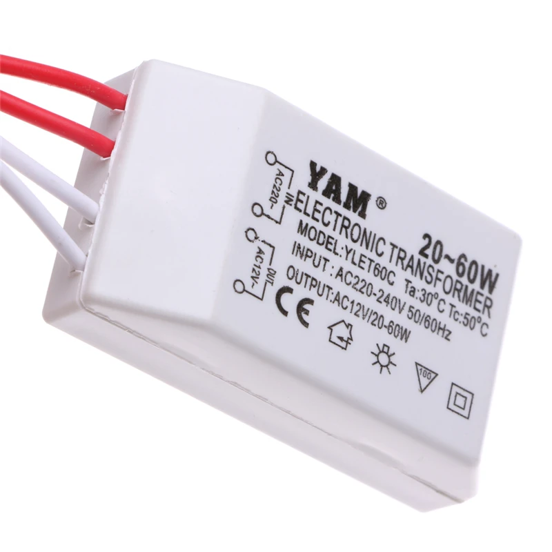 

40W 12V Transformer Halogen LED Lamp Power Supply Driver Electronic Adapter