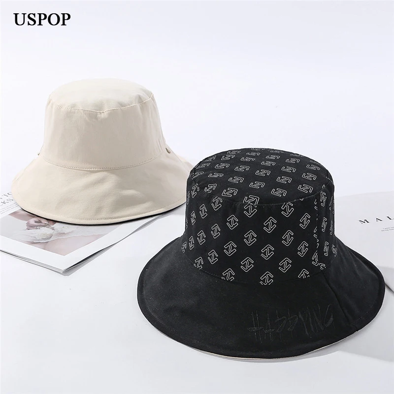 Шляпа USPOP женская из хлопка с широкими полями дышащая на весну 2022 | Аксессуары для