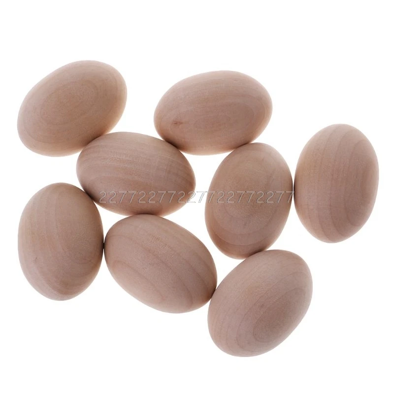

Natural Wood Simulation Eggs Manual Graffiti Painted Exercise DIY Creative Easter Egg J09 19 dropship