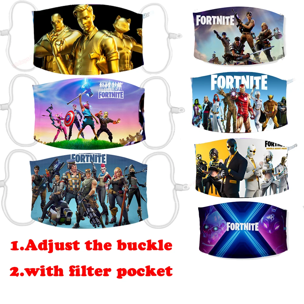 Fortnites маска для лица детей занятия спортом на природе пыле маски многоразовая