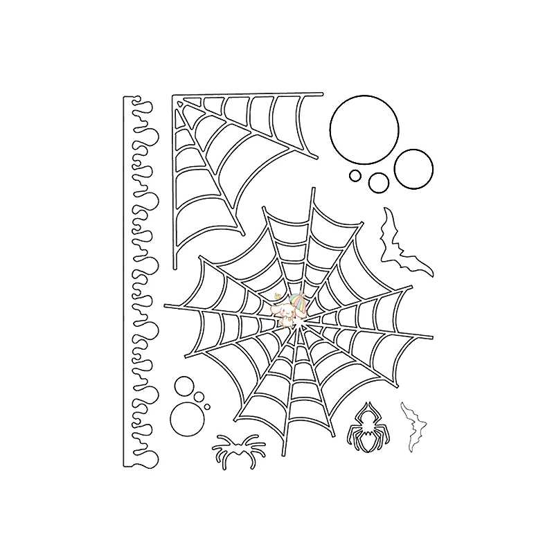 Christmas spider web metal cutting die DIY etching mold technology paper card making scrapbook embossing decoration | Дом и сад