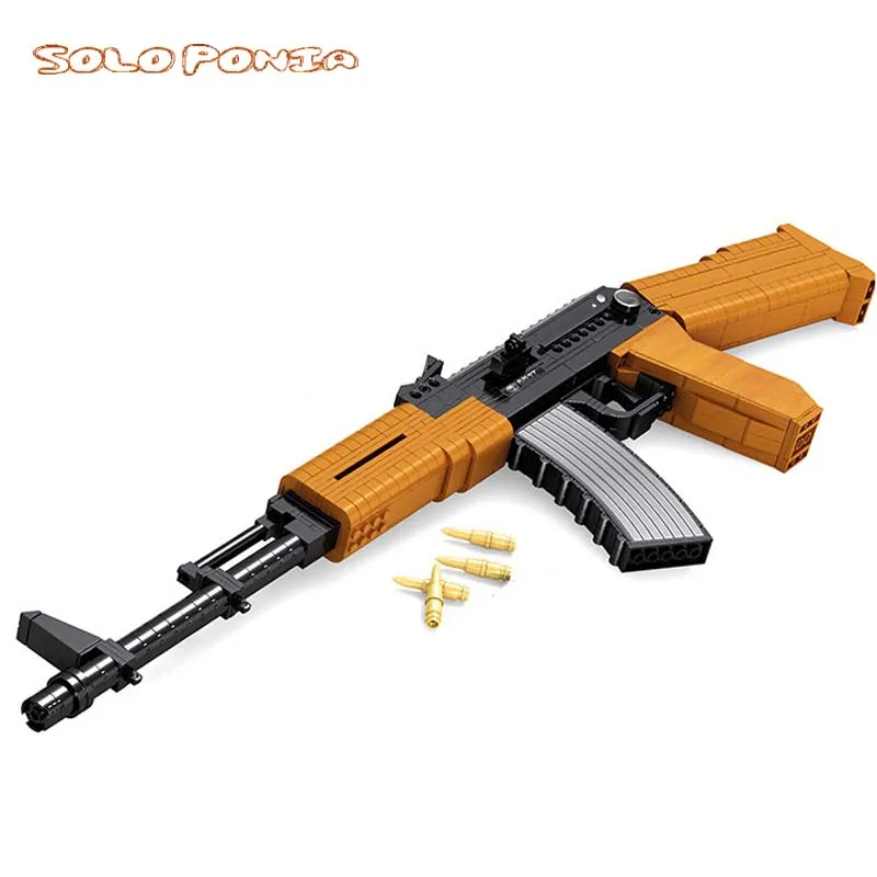 Ausini Guns Technic Pistol Gun Model SWAT WW2 Police Weapon Moc Building Block Construction piston Toys | Игрушки и хобби