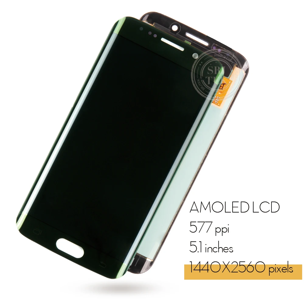 5 1 ''Super AMOLED экран для SAMSUNG S6 Edge ЖК дисплей Galaxy LCD EDGE G925 G925F сенсорный Запасные