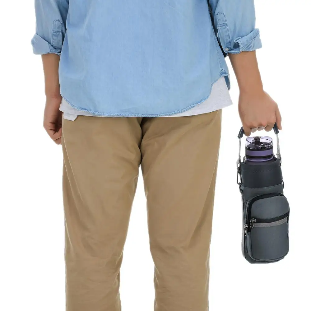 Барбарская сумка для бутылки с водой вмещает 40 унций уличные сумки ручкой