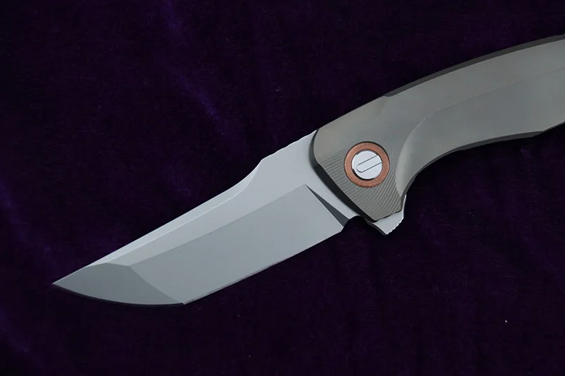 Складной нож NKAIED flipper Hokkaido лезвие m390 титановый карманный для кемпинга охоты