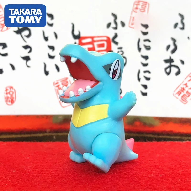 

TAKARA TOMY Genuine Pokemon Action Figure Pictorial Book 158 Totodile MC Model Doll Toy Gifts Collect Souvenirs