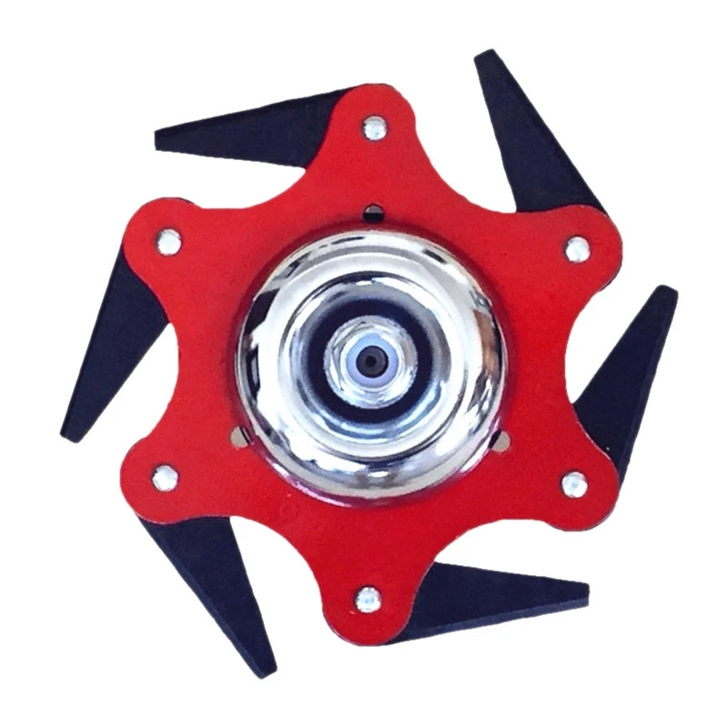 

Universal 6 Teeth Brush Trimmer Metal Blades Trimmer Head 65Mn Brush Cutter Blade Garden Grass Trimmer Head For Lawn Mower