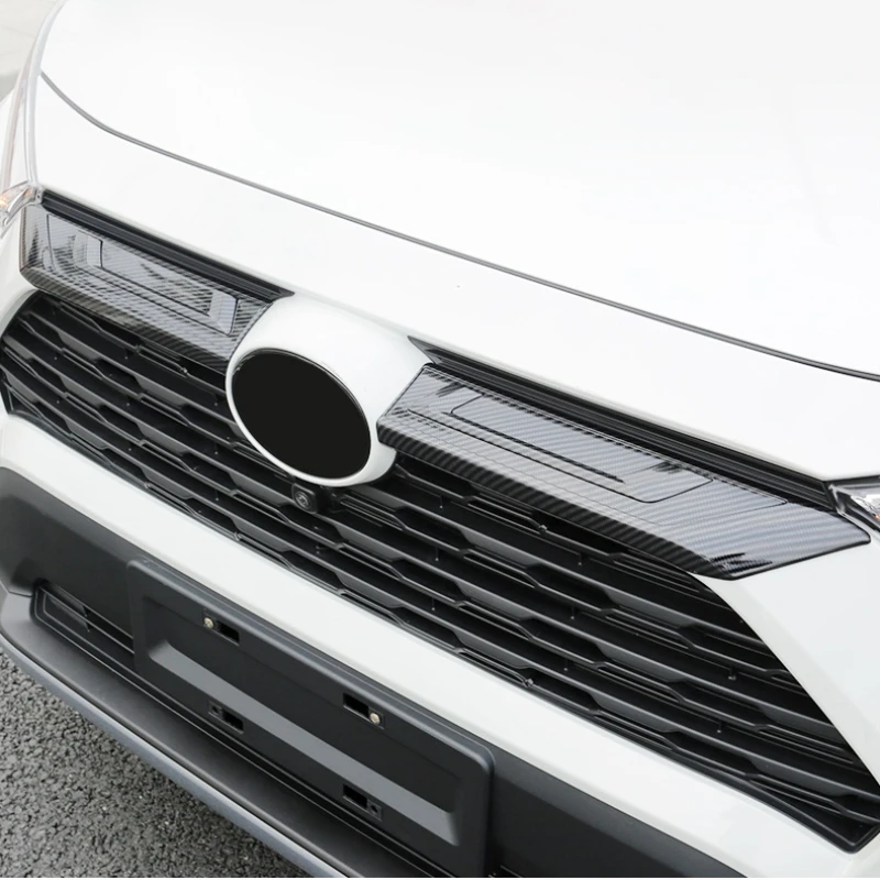 Для Toyota RAV4 RAV 4 XA50 2019 2020 2021 автомобильный передний бампер решетка полоса отделка