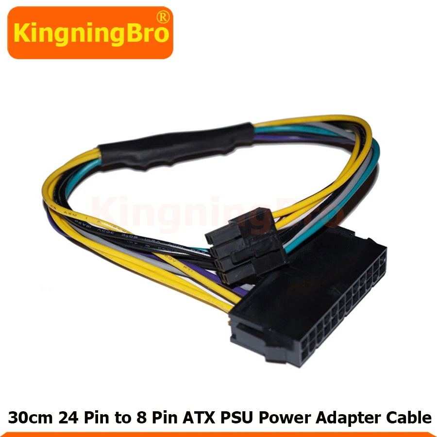 30 см 24 Pin to 8 ATX PSU кабель адаптера питания для DELL Optiplex 3020 7020 9020 Precision T1700|Компьютерные
