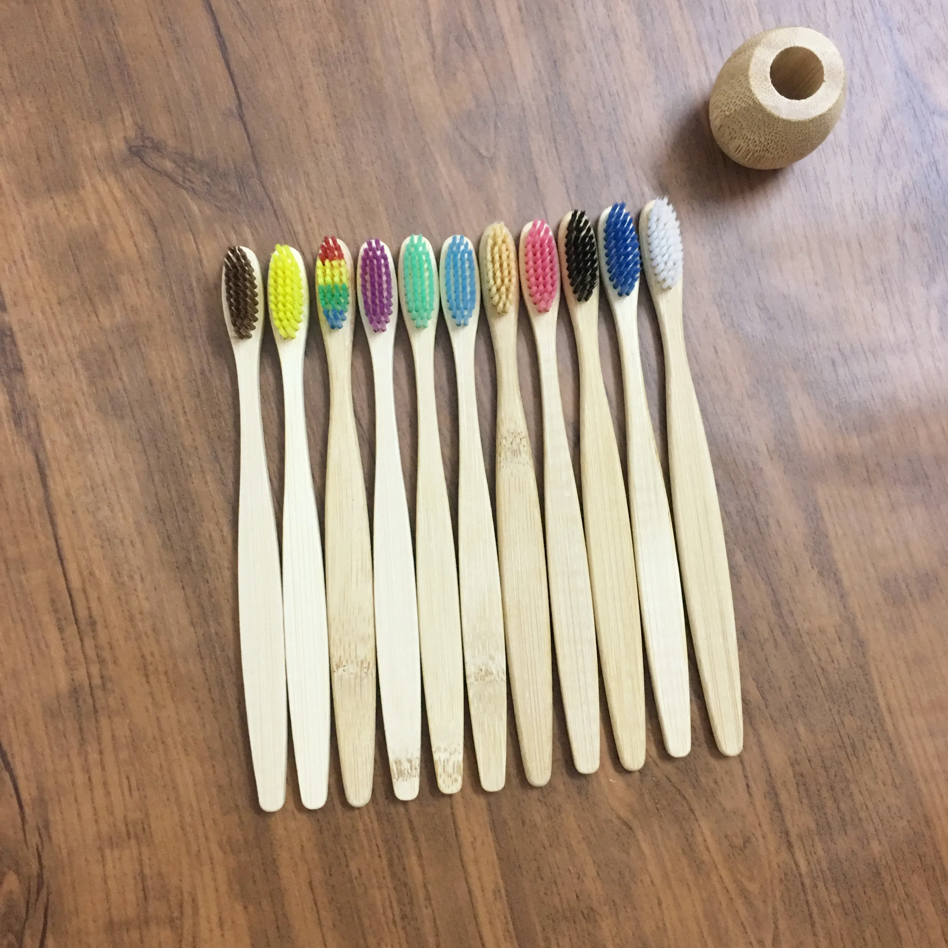 

10pcs Organic Bamboo toothbrush Wooden Bamboo Handle, BPA Free,Eco Friendly Brush ,Vegan Products ,Plastic Free Toothbrushes