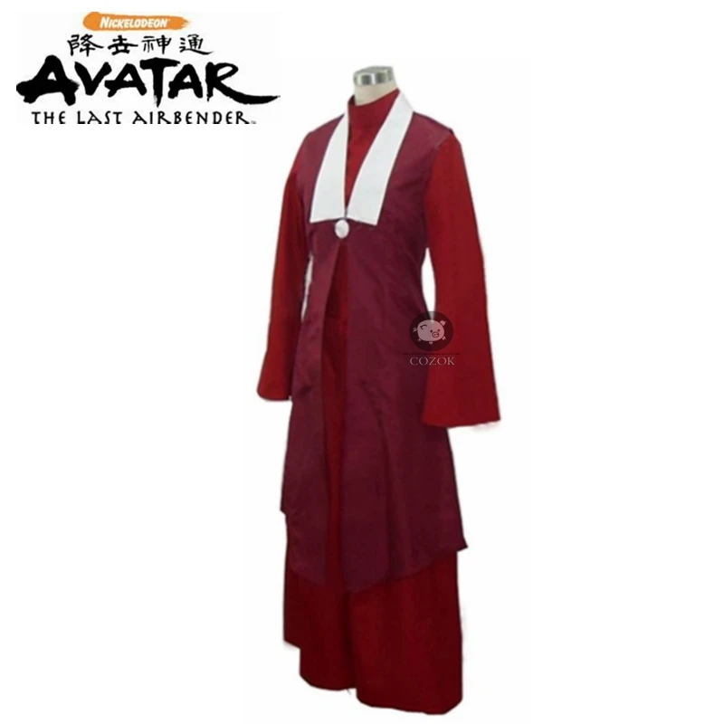 Аниме Аватар Последний аirbender Mai косплей костюм красное платье аниме на заказ