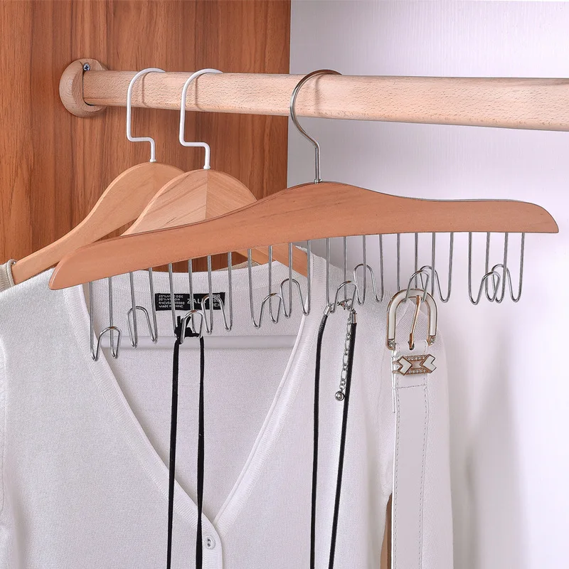 

Women Storage Hangers For Clothes Scarf Organizer Men Tie Belt Hanger Case Home Closet Wardrobe Accessories Supplies