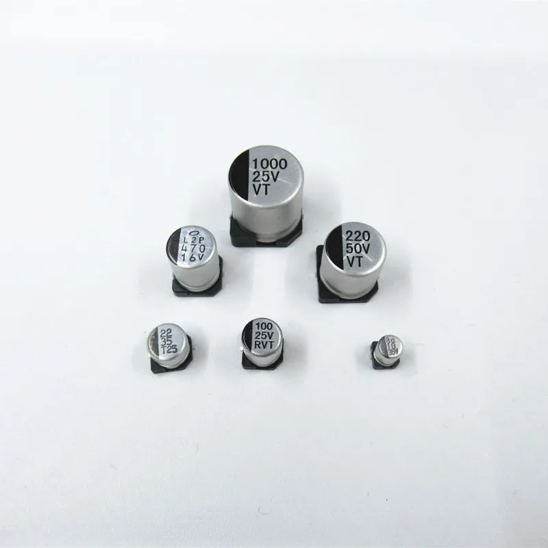 

50pcs/lot SMD Aluminum Electrolytic Capacitor Kit 6.3*5.4mm (6.3V 220uf 10v 220uf 16v 100uf 25V47uf 35V 47uf 33uf）6.3*5.4mm