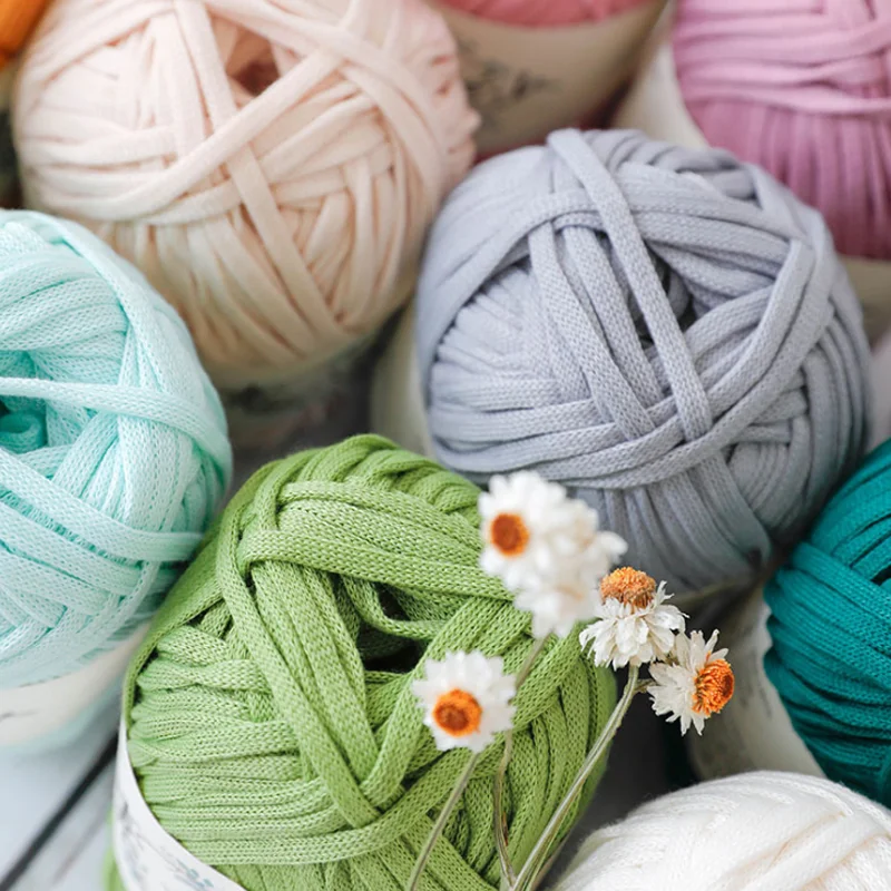 Плоская ленточная пряжа 200 г/шарик для рукоделия специально используется