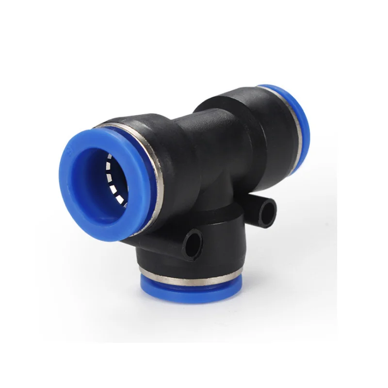5 шт. ПЭ Серия T-shape d Tee 4 6 8 10 12 14 16 мм OD Hose 3-ходовой порт y-образный Пневматический