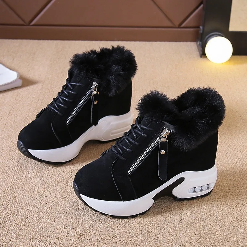 Kezrea/женские ботильоны на меху со скрытым каблуком женские кроссовки платформе с
