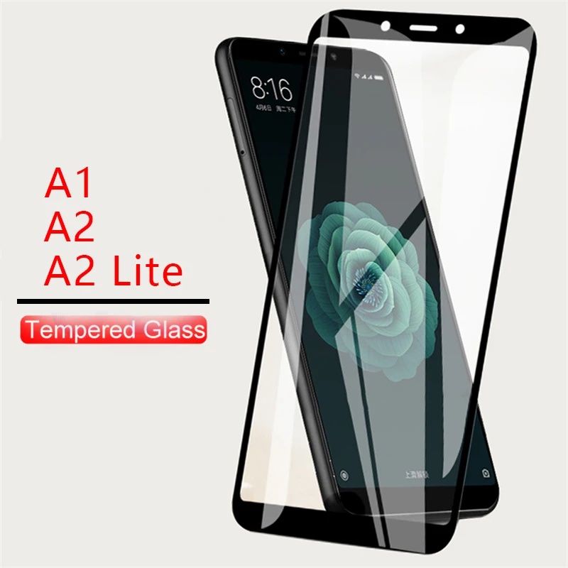 Чехол для xiaomi mi a2 lite a1 защитная пленка из закаленного стекла экрана защитный