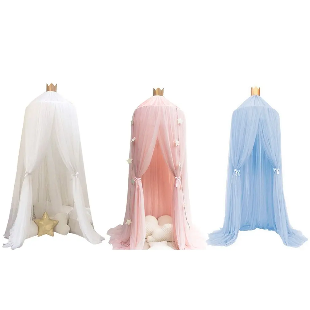 Висячие детские постельные принадлежности купольная кровать навес хлопок