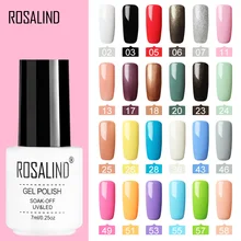 ROSALIND лак для ногтей Vernis Полупостоянный Гибридный лак Гель-лак УФ Цветной Гель-лак для маникюра верхнее покрытие блеск для ногтей