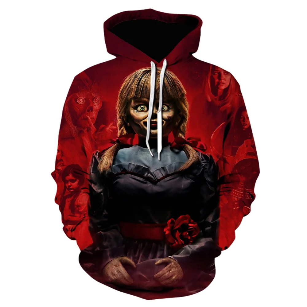 

2021 Newest Horror Movie Chucky 3D Printed Hoodies Teens Fashion Chucky Hooded Sweatshirts clown Outerwear harajuku hoodie