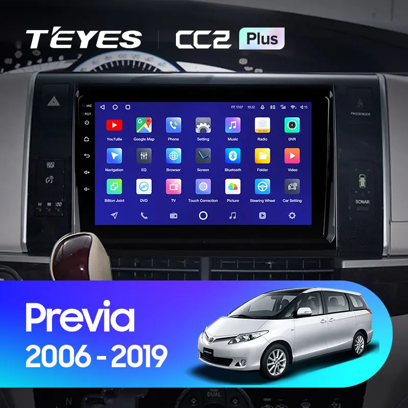 TEYES CC2L и CC2 Plus Штатная магнитола For Тойота Превия Toyota Previa XR50 2006 - 2019 Android до 8-ЯДЕР 6 +