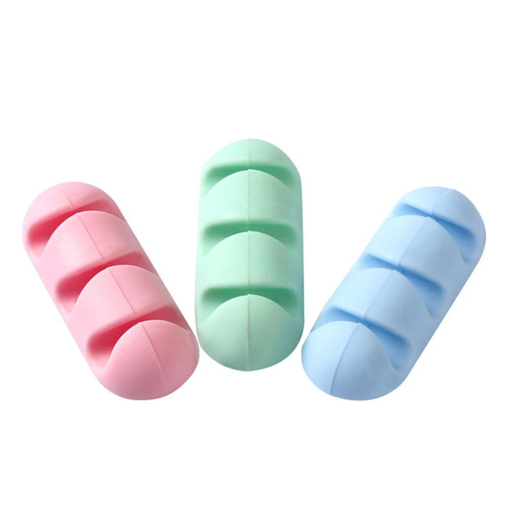 2 Pcs 2019 Cute Cable Fixed Storage Headphone Headset Wire Wrap Cord Winder Organizer Collector Silica | Дом и сад