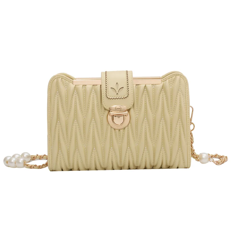 

Summer Luxury 2021 New Trendy Fashion Ladies Chain Messenger Bag Casual All-match Shoulder Bag Western Style High-end Fold Bag