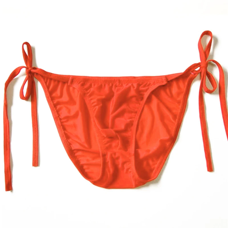 

Men's Sexy Underwear Lace Up Low Rise Elastic Briefs Breathable Underpants Underwear Lace Up Low Rise Elastic