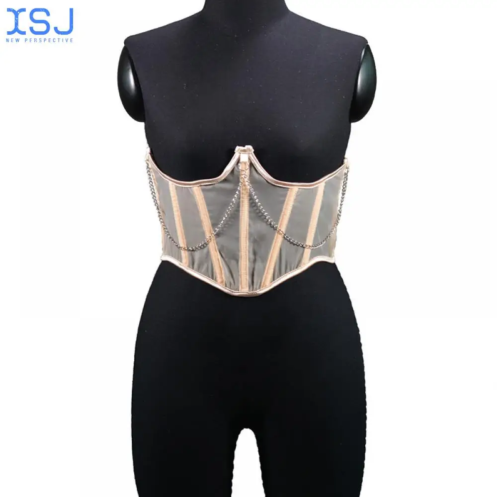 

Женский прозрачный сетчатый ремень-корсет с чашкой пуш-ап